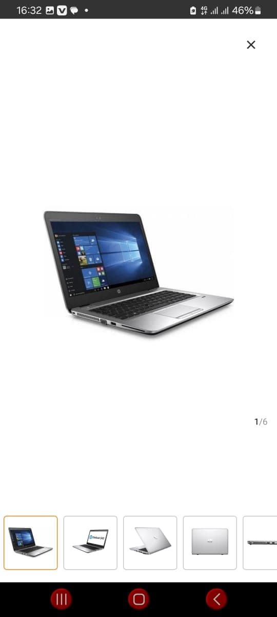 Refurbished 6th generation elite book 840 G3 core I5-8Gb-256GBSsd-win10--silver